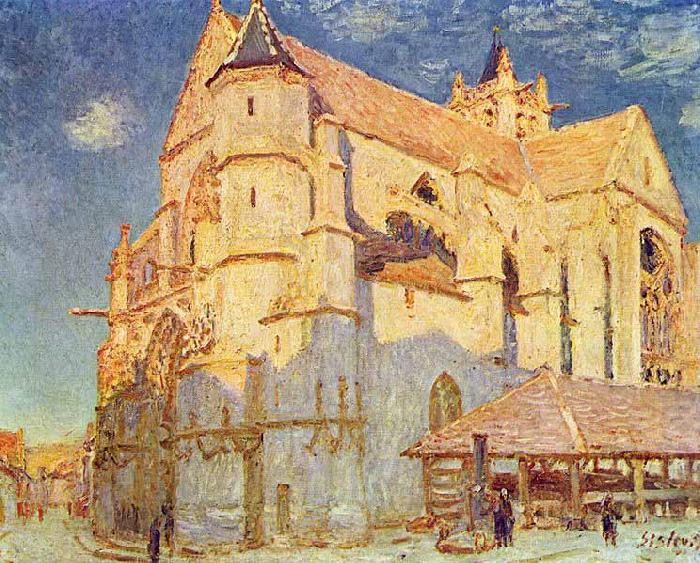 Alfred Sisley Kirche von Moret china oil painting image